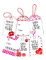 Preview: LDRS-Creative Love Tag Stack 4x6 Inch Clear Stamps
