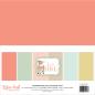 Preview: Echo Park "It's A Girl" 12x12" Coordinating Solids Paper - Cardstock