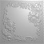 Preview: Gemini Lovely Lace 3D Embossing Folder - Prägeschablone - Schöne spitze
