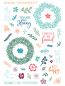 Preview: LDRS-Creative Finest Blooms Pirouette 6x8 Inch Clear Stamps