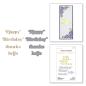 Preview: Spellbinders Hotfoil Plate - Be Bold Glimmer Sentiments Glimmer