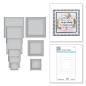 Preview: Spellbinders Die "Fluted Classics Squares Etched" Stanzschablone