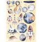 Preview: Studio Light - Essentials DIY block Explore the universe Stanzteile, Designpapier