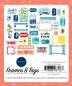 Preview: Carta Bella "Beach Party" Ephemera Frames & Tags