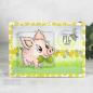 Preview: Woodware Fuzzie Friends Pablo The Pig   Clear Stamps - Stempel 