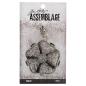 Preview: Tim Holtz - Idea Ology " Assemblage Pendant Ruffled Floral" - Metall Charms Blüte mit Strasssteinen