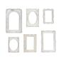 Preview: Tim Holtz - Idea Ology " Baseboard Frames Lace" - bedruckte Papprahmen für Fotos