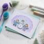Preview: Heffy Doodle Oval Masquerade  Stencil - Schablone