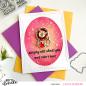 Preview: Heffy Doodle Oval Masquerade  Stencil - Schablone
