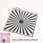 Preview: Heffy Doodle Simple Sunburst  Stencil - Schablone