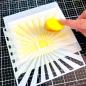 Preview: Heffy Doodle Simple Sunburst  Stencil - Schablone