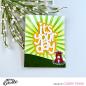 Preview: Heffy Doodle Simple Sunburst  Stencil - Schablone
