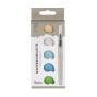 Preview: Rayher Watercolour Metallic Blaugrün – 5-Farben-Set inkl. Wassertankpinsel