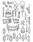 Preview: The Card Hut Party Explosion  Clear Stamps Stempelset 