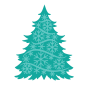 Preview: Gemini O Christmas Tree  Double-Sided Die - doppelseitige Stanze O Weihnachtsbaum 