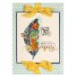 Preview: Spellbinders Stempel & Stanzset "Feather Fireflies Stamp And Die Set"