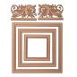 Preview: Spellbinders Hotfoil Plate - "Crowned Rimmed Squares"