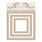 Preview: Spellbinders Hotfoil Plate - "Crowned Rimmed Squares"