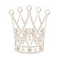 Preview: Spellbinders Hotfoil Plate - "Crowned Royalty"