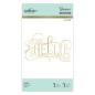 Preview: Spellbinders Hotfoil Plate - Hello