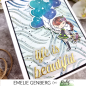 Preview: Picket Fence Studios "Moving Air " Stencil - Schablone