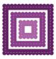 Preview: Gemini Nesting Square Frames Dies - Stanze - Quadratische Rahmen mit Jakobsmuschelkante