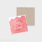 Preview: Einlegekarten-Bundle "Watercolor-Brush | Rot" Quadrat