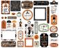 Preview: Echo Park -   Ephemera Frames & Tags - "Spooky" - Stanzteile & Anhänger 