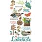 Preview: Simple Stories - Simple Vintage Lakeside - Chipboard Sticker 