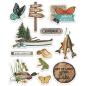 Preview: Simple Stories - Simple Vintage Lakeside  - Layered Stickers 