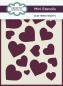 Preview: Creative Expressions - Stencil -  Scattered Hearts  - Schablone