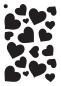 Preview: Creative Expressions - Stencil -  Scattered Hearts  - Schablone