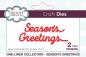 Preview: Creative Expressions - Paper Cuts Craft Dies -  One-liner Collection - Seasons Greetings - Stanze