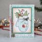 Preview: Creative Expressions - Rubber Stamp -  Candy Cane Background  - Gummistempel