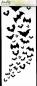 Preview: Picket Fence Studios - Stencil - "Slim Line Cauldron of Bats" - Schablone