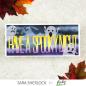 Preview: Picket Fence Studios - Stencil - "Slim Line Cauldron of Bats" - Schablone