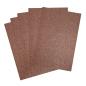 Preview:  Florence - Glitzerpapier 5 Bogen A4 - Braun - Selbstklebendes Glitzerpapier 
