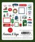 Preview: Carta Bella - Ephemera Frames & Tags - "White Christmas" - Stanzteile & Anhänger 