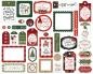 Preview: Echo Park -   Ephemera Frames & Tags - "Gnome For Christmas" - Stanzteile & Anhänger 