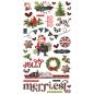 Preview: Simple Stories - Simple Vintage Christmas Lodge - Chipboard Sticker 