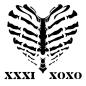 Preview: Creative Expressions - Stencil - Heart Of Bone - Schablone