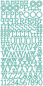 Preview: LDRS-Creative - Puffy Stickers - Alpha - Aufkleber