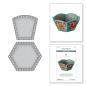Preview: Spellbinders Box Die "Vintage Handcrafted Hexagon Base and Side Bowl Deep"