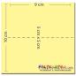 Preview: Tischkarte - Platzkarte 9 x 5 cm 225g/m² in tiefseeblau