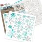 Preview: Polkadoodles  -Stencil - " Beautiful Snowflake  " - Schablone 