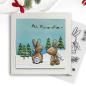 Preview: Polkadoodles  -Stempel - " All is Calm Winter Rabbits  " - Clear Stamp-Set