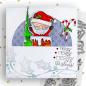 Preview: Polkadoodles -Stempel - " Merry Santa " - Clear Stamp-Set
