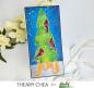 Preview: Picket Fence Studios - Slim Line Stencil - " Snowy Tree" - Schablone