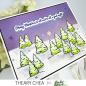 Preview: Picket Fence Studios - Clear Stamp - "Winter Wonderland Trees" Stempel 