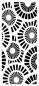 Preview: Creative Expressions - DL Stencil - Slimline Stencil -  Spiral Burst  - Schablone